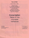Small image of the back of the Conscription flyer