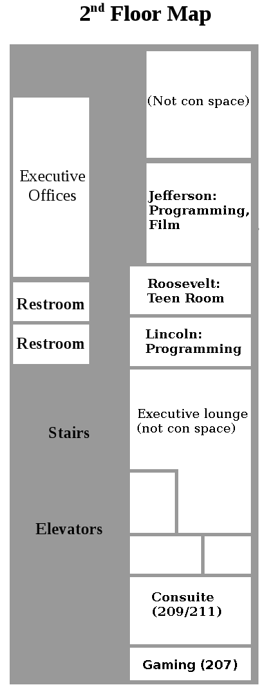Map of 2nd floor