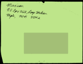 small image of the Maxicon 1
confirmation card, address side