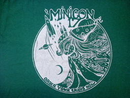 Small image of the back of the Minicon 17 t-shirt with Laramie Sasseville art