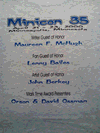 Small photo of the back of the Minicon 35 tshirt: 'Minicon 35', date, location and GoH