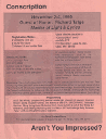 Small image of the front of the Conscription flyer