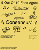 Small image of the address side of a Consensus* *with Don Abstaining flyer