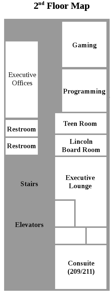 Map of 2nd floor