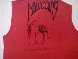 Small image of the back of the Minicon 19 t-shirt, design 1/2