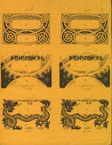 Small image of a uncut sheet of Minicon 25 badges