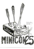 Small image of unused art submitted for use on the Minicon 25 t-shirt
