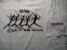 Small image of the front and sleeve of the Minicon 28 volunteer t-shirt