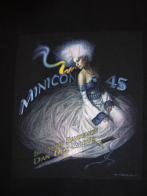 Thumbnail of photo of Minicon 45 short sleeve t-shirt: Dan Dos Santos art (Warbreaker cover) on a black shirt