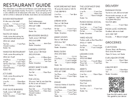 Small image of the restaurant guide